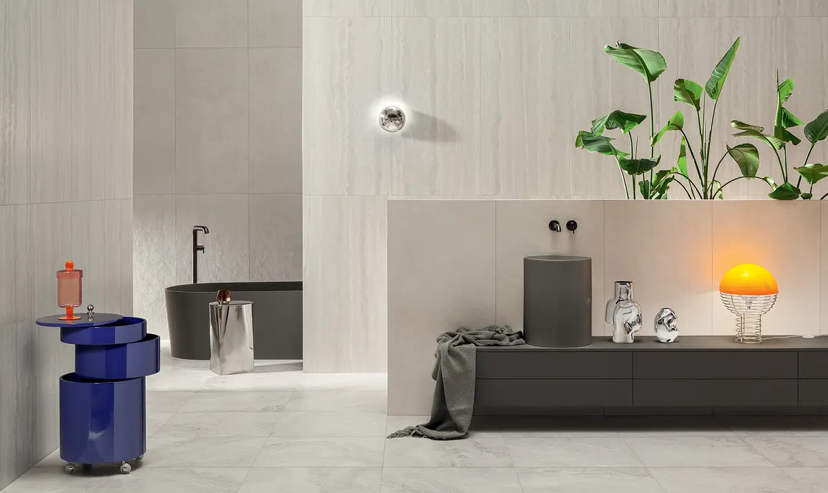 Tubądzin Grand Cave – płytki trawertynowe